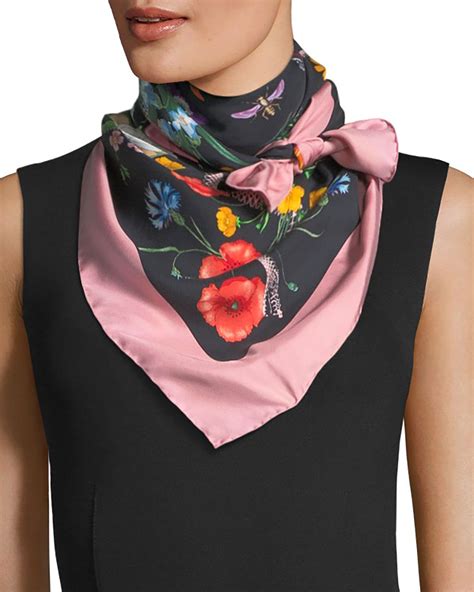 gucci flower top|gucci flower print scarf.